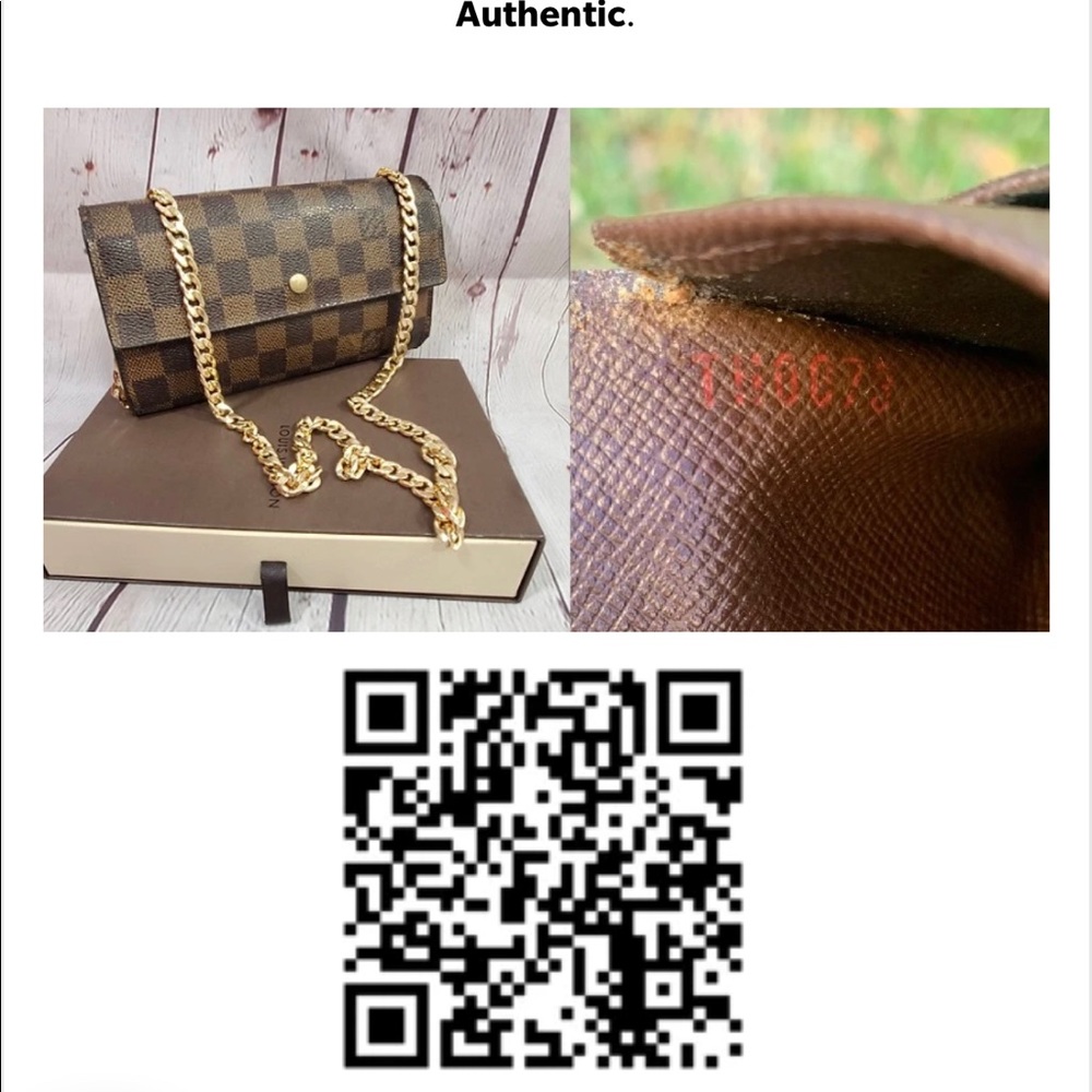 💯 % AUTHENTIC LUIS VUITTON DAMIER EBENE WALLET - Picture 3 of 16